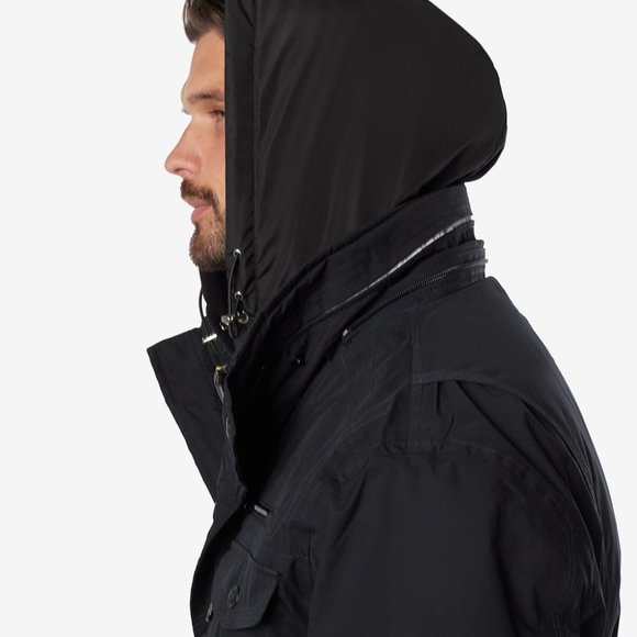 UNU Hooded Scarf Black Cotton Waterproof Balaclava Hat NWT - Picture 10 of 10